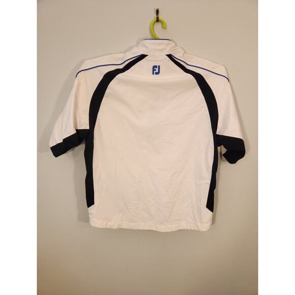 FootJoy FJ 1/4 Zip Jacket Mens Medium White Dryjoys Tour Collection Golf - Picture 4 of 10